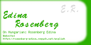 edina rosenberg business card